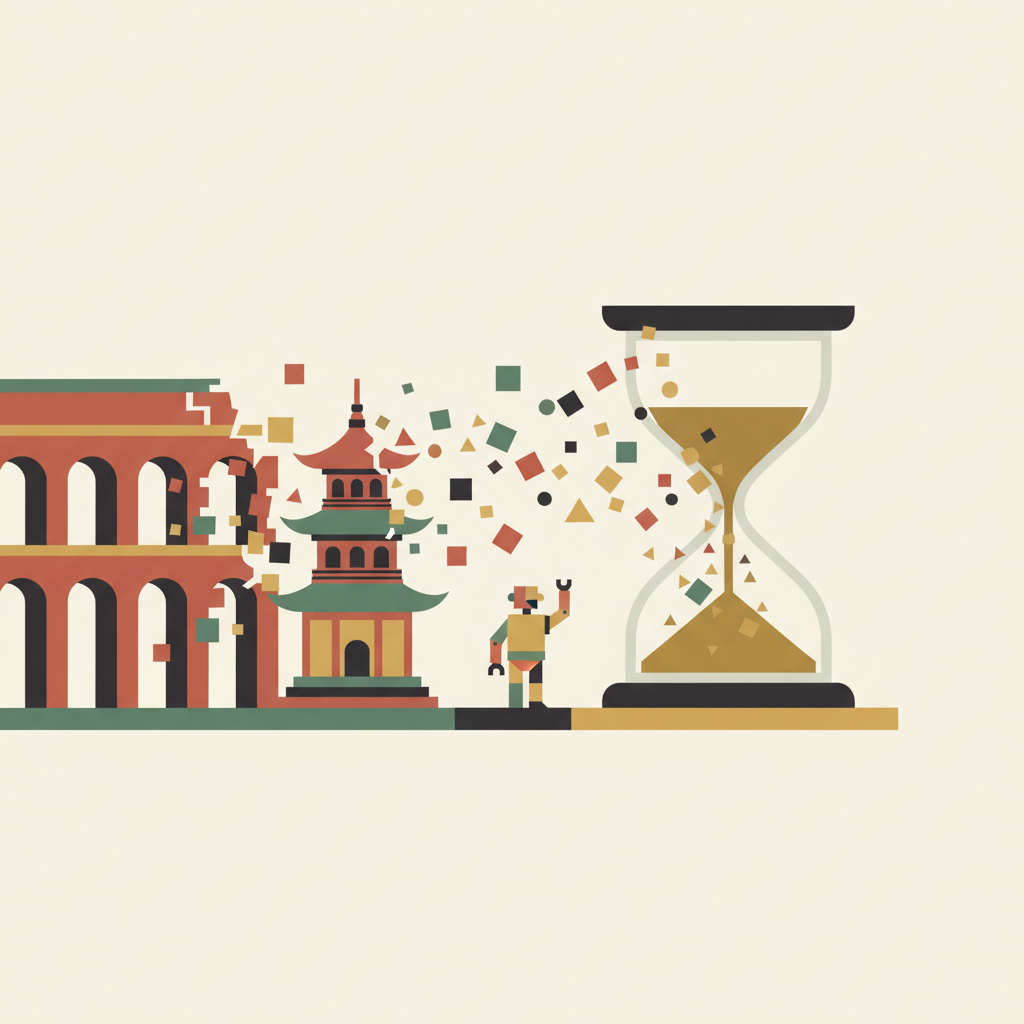 Editorial illustration for The Builders Are Dying: How the Populations That Made the Modern World Are Disappearing — And What Happens Next